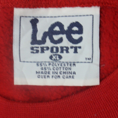 Lee Sport Men's Red Detroit Red Wings XL Crew Neck Sweatshirt