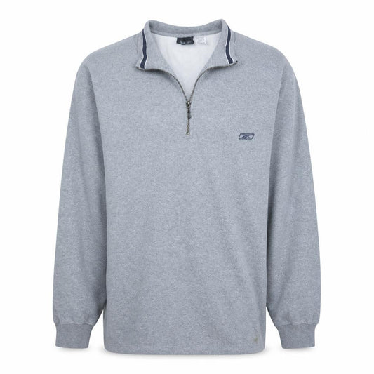 Reebok Mens Grey XX-Large 1/4 Zip Pullover Sweatshirt