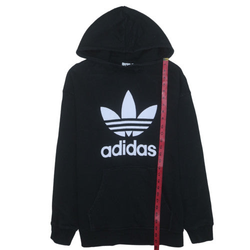 Adidas Womens Black Pullover Hoodie Size 14 Hooded Sweatshirt
