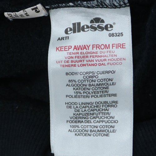 Ellesse Men's Black 3XL Pullover Hoodie Fleece Sportswear