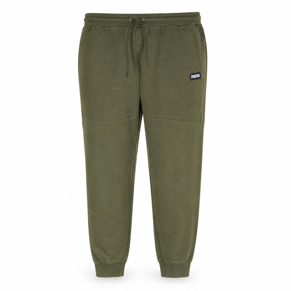 Puma Men's Green XL Jogger Sweatpants with Drawstring Waist