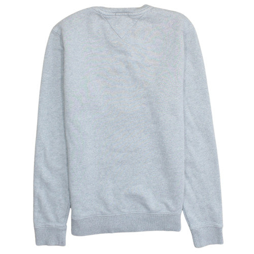 Tommy Jeans Men's Grey XS Crew Neck Logo Sweatshirt