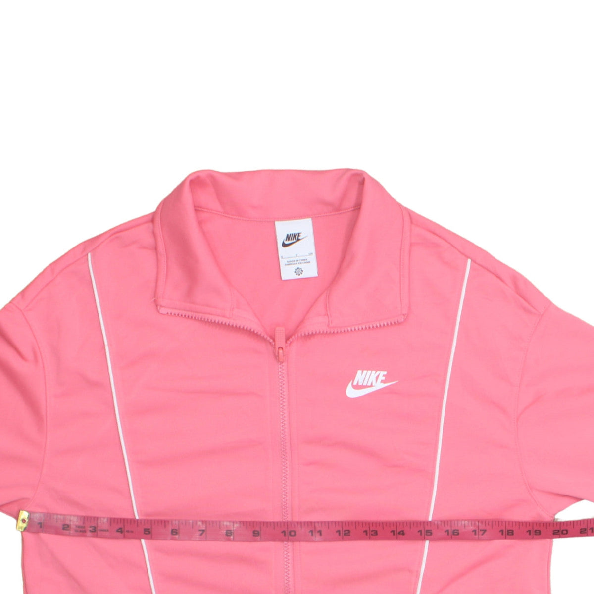 Nike Women's Pink Track Jacket S Full Zip Lightweight Activewear