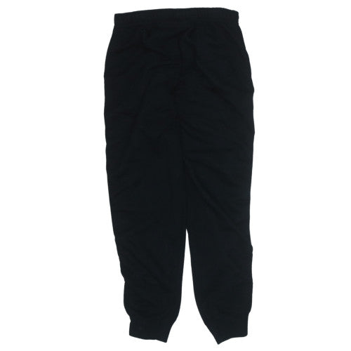Nike Men's Black Jogger Sweatpants M Elastic Waist Logo Tape