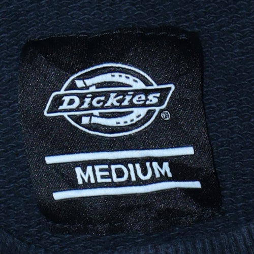 Dickies Men's Black Medium Crew Neck Cotton Sweatshirt