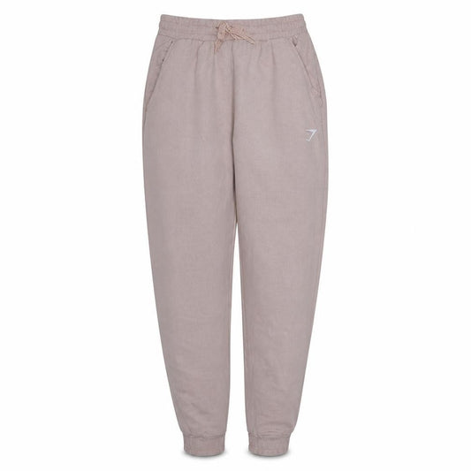 Gymshark Women's Beige Jogger Trousers Size S Viscose Blend