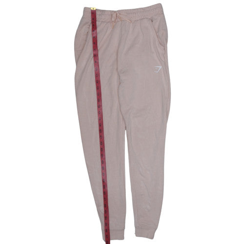 Gymshark Women's Beige Jogger Trousers Size S Viscose Blend