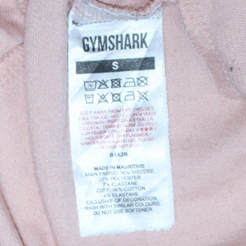 Gymshark Women's Beige Jogger Trousers Size S Viscose Blend