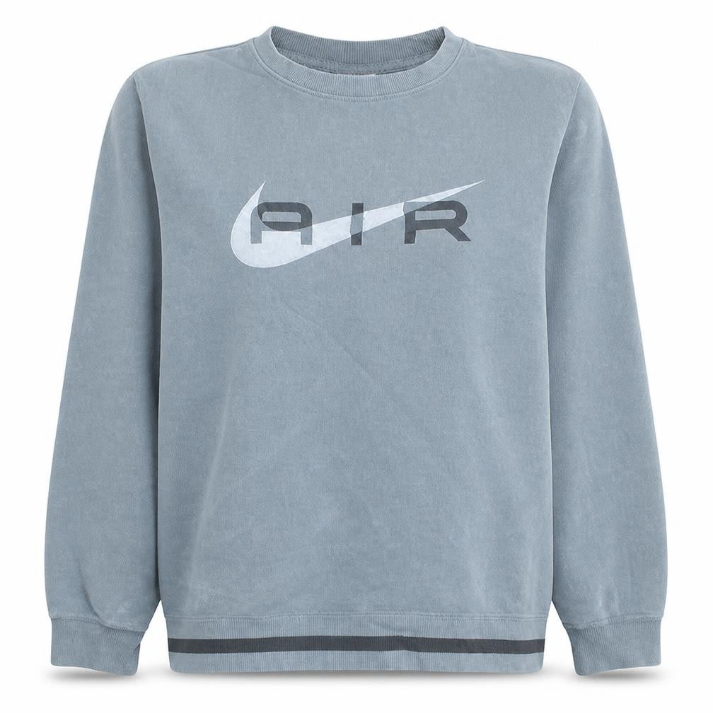 Nike Women’s Grey Air Logo Pullover Sweatshirt M Cotton Blend