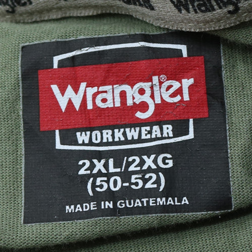 Wrangler Workwear Men's Green 2XL Crew Neck Short Sleeve T-Shirt