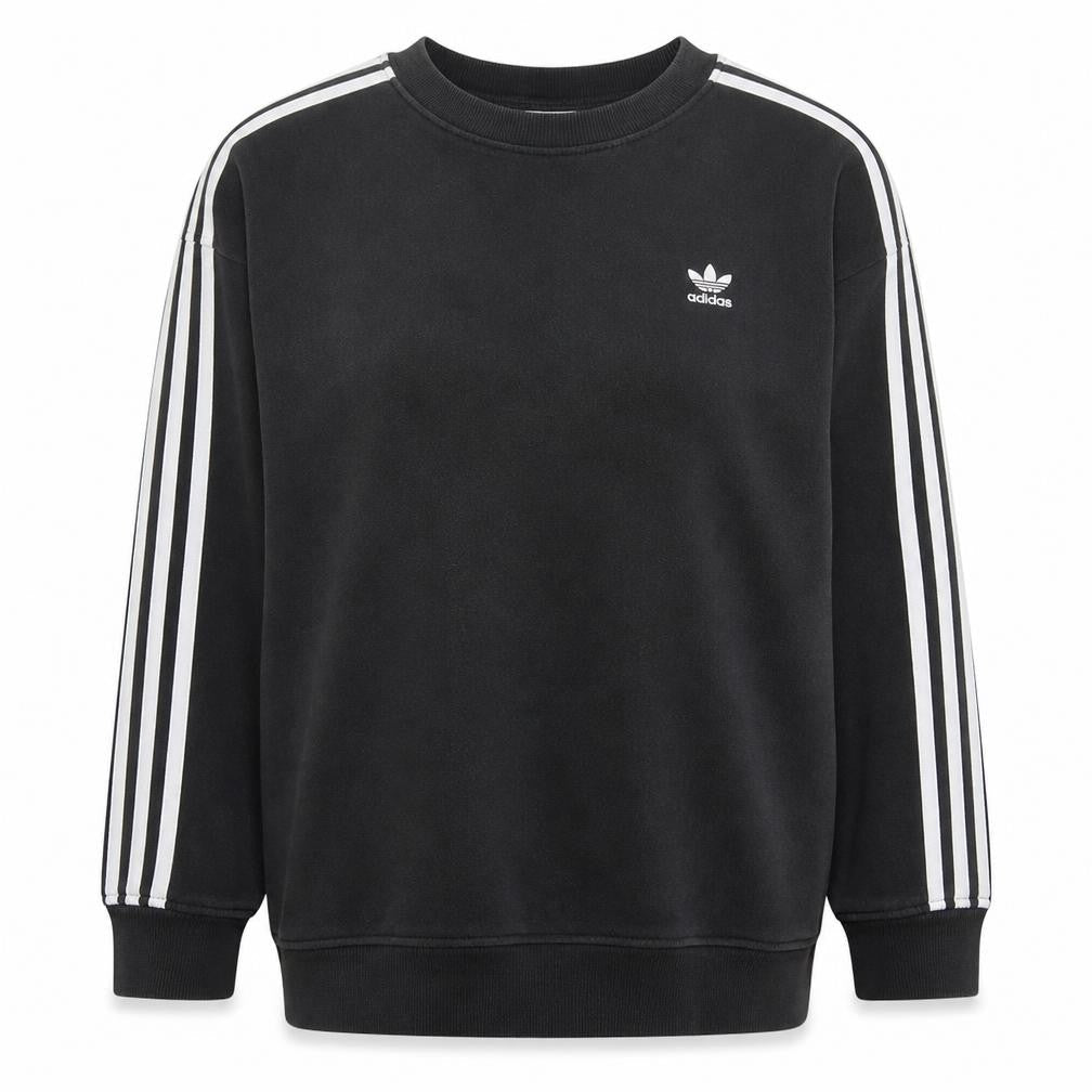 Adidas Womens Black Size 14 Crew Neck Pullover Sweatshirt