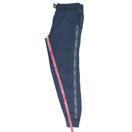 Tommy Hilfiger Men's Blue Jogger Sweatpants L Logo Tape Casual