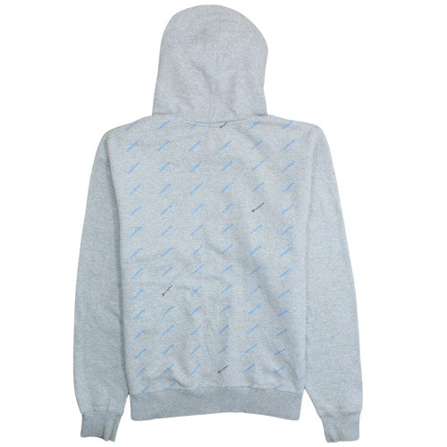 Champion Mens Grey Pullover Hoodie L Fleece Logo Sweatshirt