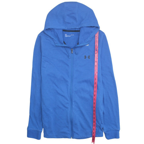 Under Armour Men's Blue Full Zip Hoodie Size L Relaxed Fit