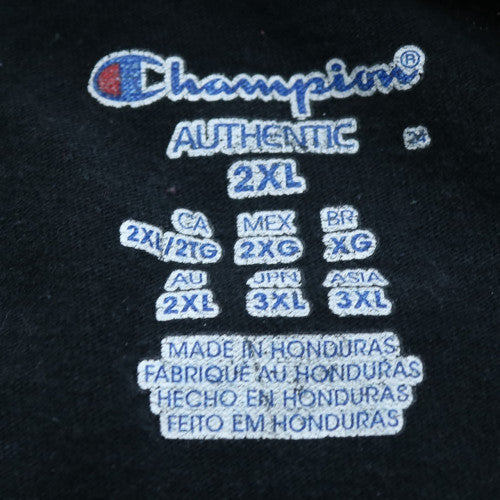 Champion Men's Black 2XL Crew Neck Classic Cotton T-Shirt