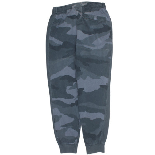 Nike Men's Grey Camo Fleece Joggers M - Comfortable Casual Tapered Pants