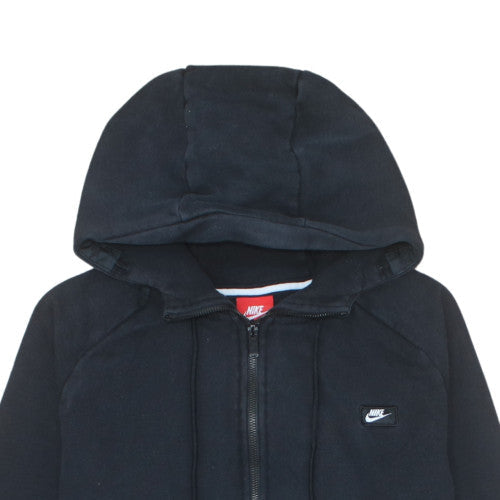 Nike Men's Black Full Zip Hoodie L Sports Fleece Sweatshirt