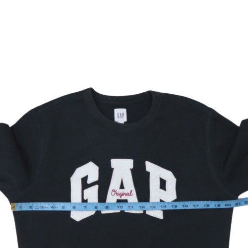 GAP Women Black Small Crew Neck Pullover Sweatshirt