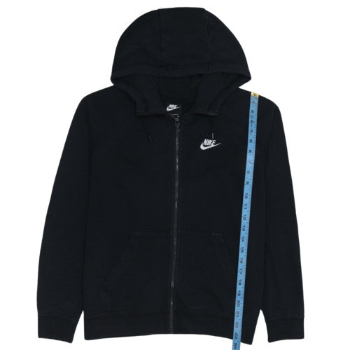 Nike Men's Black Full Zip Hoodie Sweatshirt M Cotton Blend
