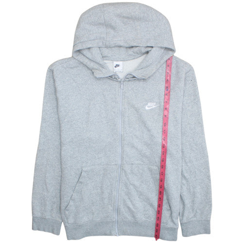 Nike Men's Grey XL Full Zip Fleece Hoodie Sweatshirt