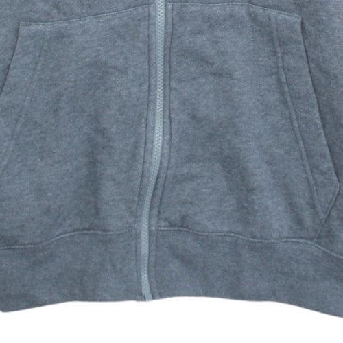 Nike Men's Grey Full Zip Hoodie L Fleece Sports Sweatshirt