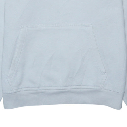 Nike Women’s White Pullover Hoodie Medium Cotton Blend Logo Sweatshirt