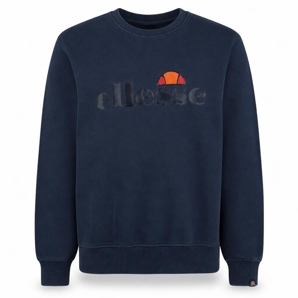 Ellesse Men's Blue 2XL Pullover Sweatshirt Crew Neck Logo Fleece