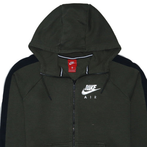 Nike Air Men's Green Full Zip Hoodie M Sportswear Fleece