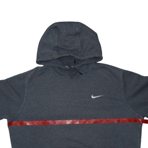 Nike Men's Grey Pullover Hoodie L Regular Fit Fleece Sportswear