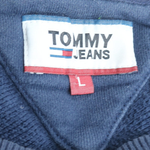 Tommy Jeans Men's Blue L Pullover Sweatshirt Crew Neck Logo
