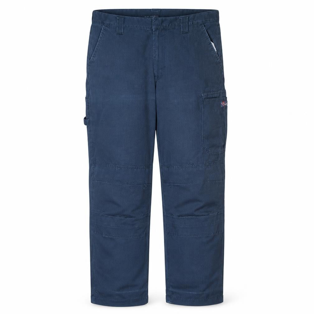 Dickies Men's Navy Cargo Work Trousers Size 36R Cotton Blend