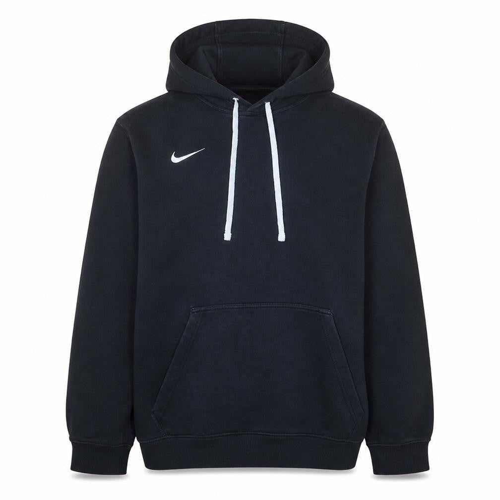Nike Men's Black XL Pullover Hoodie Cotton Blend Athletic Style
