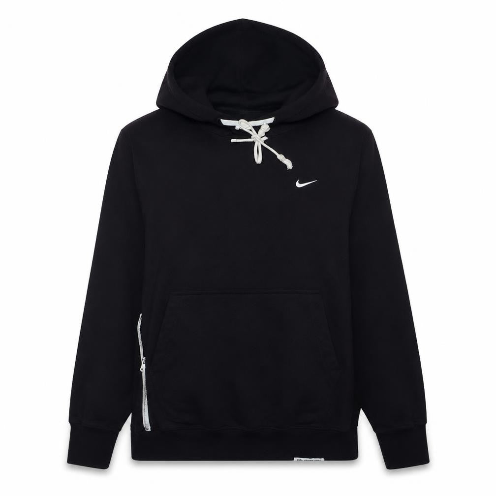 Nike Womens Black Dri-Fit Pullover Hoodie Size Small Zip Pocket