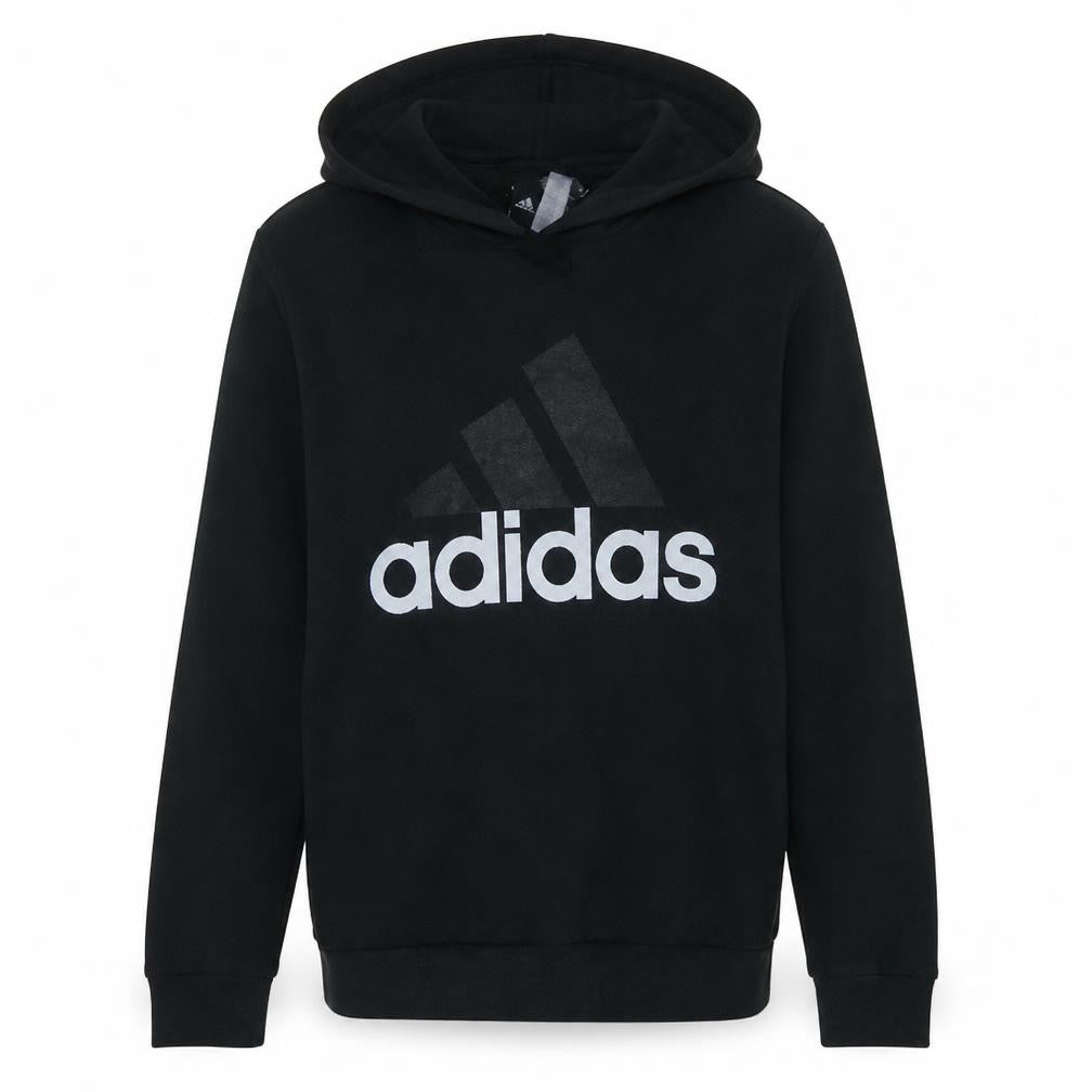 Adidas Womens Black Pullover Hoodie Large Logo Graphic Sweatshirt L