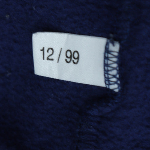 Adidas Men Blue Fleece Pullover Sweatshirt L Sports Vintage
