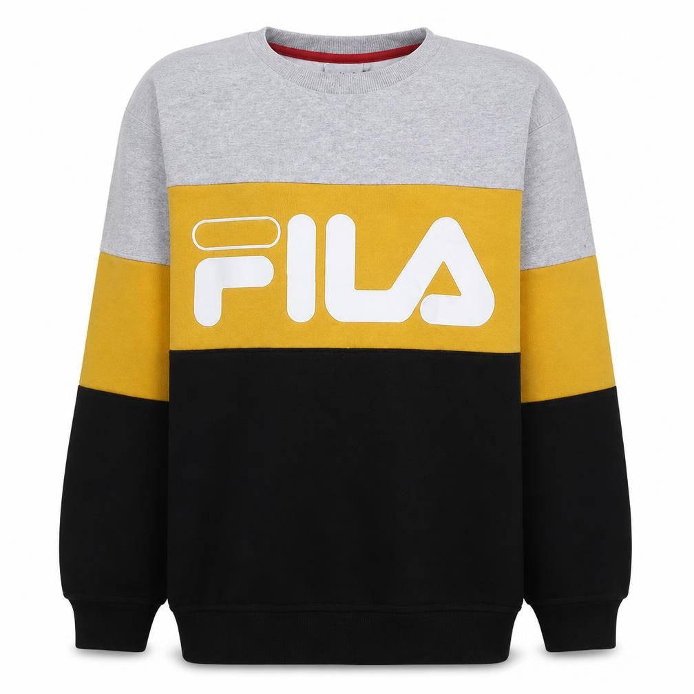Fila Men's Multicoloured Logo Crew Neck Sweatshirt Size M