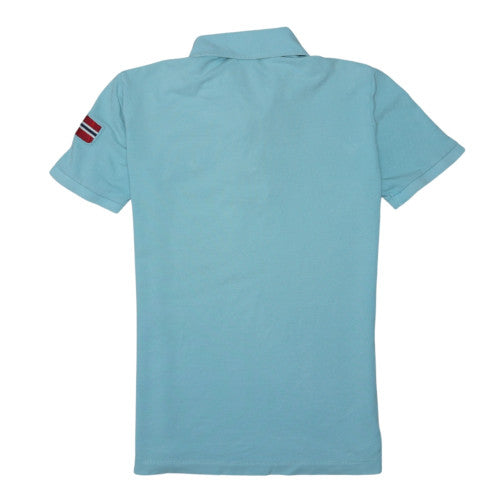 Napapijri Men's Blue Cotton Polo Shirt Size M Short Sleeve Logo