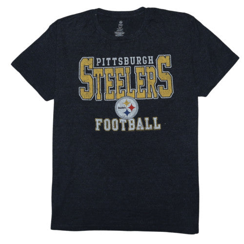 NFL Team Apparel Men's Black XL Pittsburgh Steelers Graphic T-Shirt