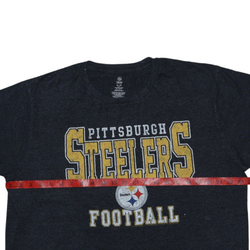 NFL Team Apparel Men's Black XL Pittsburgh Steelers Graphic T-Shirt