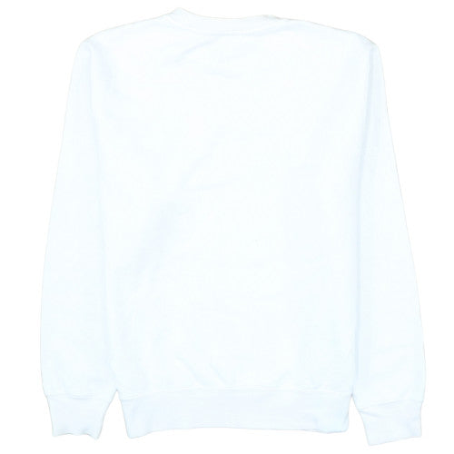 Nike Men's White Small Pullover Crew Neck Fleece Sweatshirt
