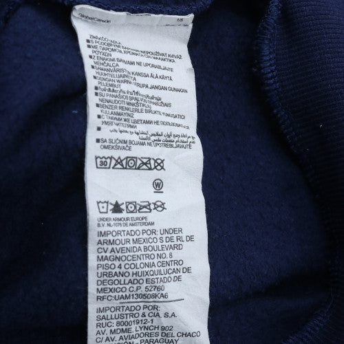 Under Armour Men's Blue Pullover Hoodie L Fleece Relaxed Fit