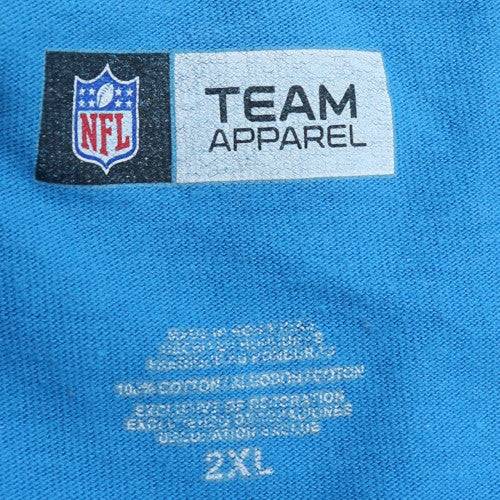NFL Team Apparel Carolina Panthers Blue 2XL Men's Graphic T-Shirt