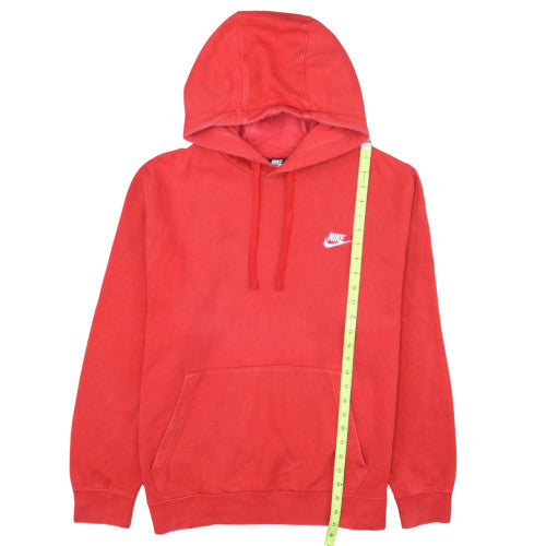 Nike Men's Red Pullover Hoodie L Logo Fleece Sportswear