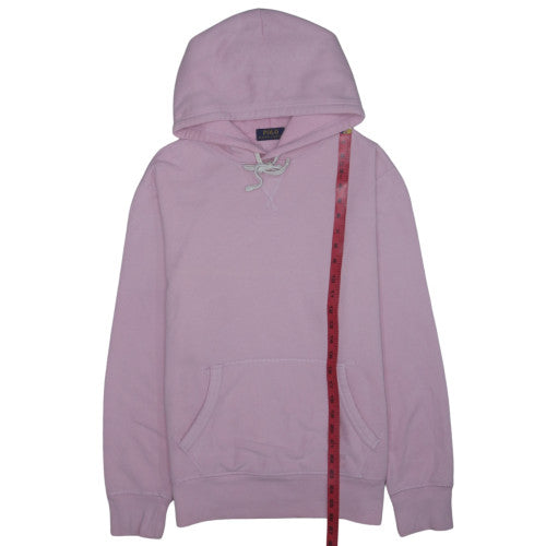 Polo Ralph Lauren Womens Pink Pullover Hoodie Medium Cotton Blend