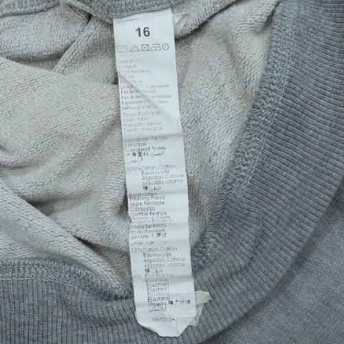 Levi's Boys Grey Pullover Hoodie Size 16 Cotton Blend Logo Sweatshirt