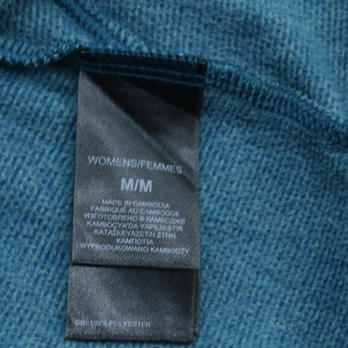 The North Face Women's Blue 1/4 Zip Fleece Pullover Sweatshirt M