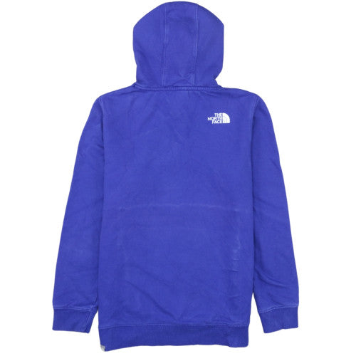 The North Face Womens Blue Pullover Hoodie Medium 100% Cotton