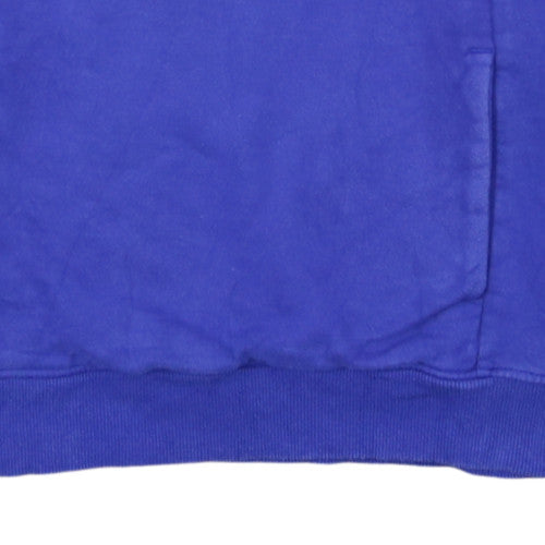 The North Face Womens Blue Pullover Hoodie Medium 100% Cotton