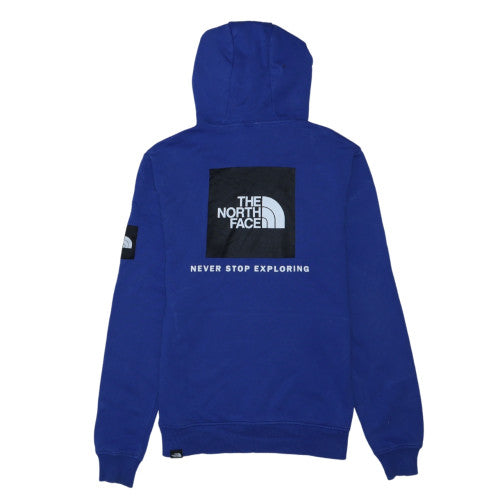 The North Face Men's Blue Pullover Hoodie Size S Cotton Outdoor Sweatshirt