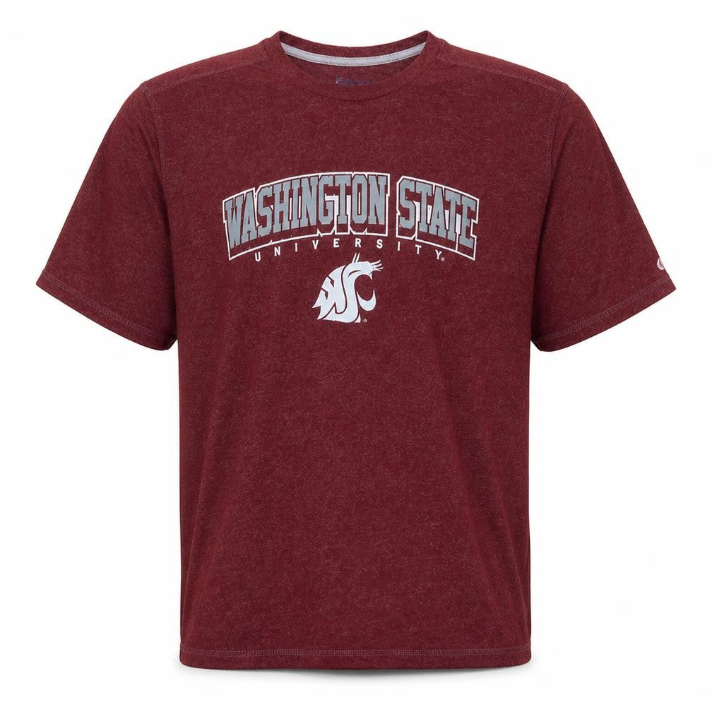 Champion Men's Maroon Washington State University Crew Neck T-Shirt XL